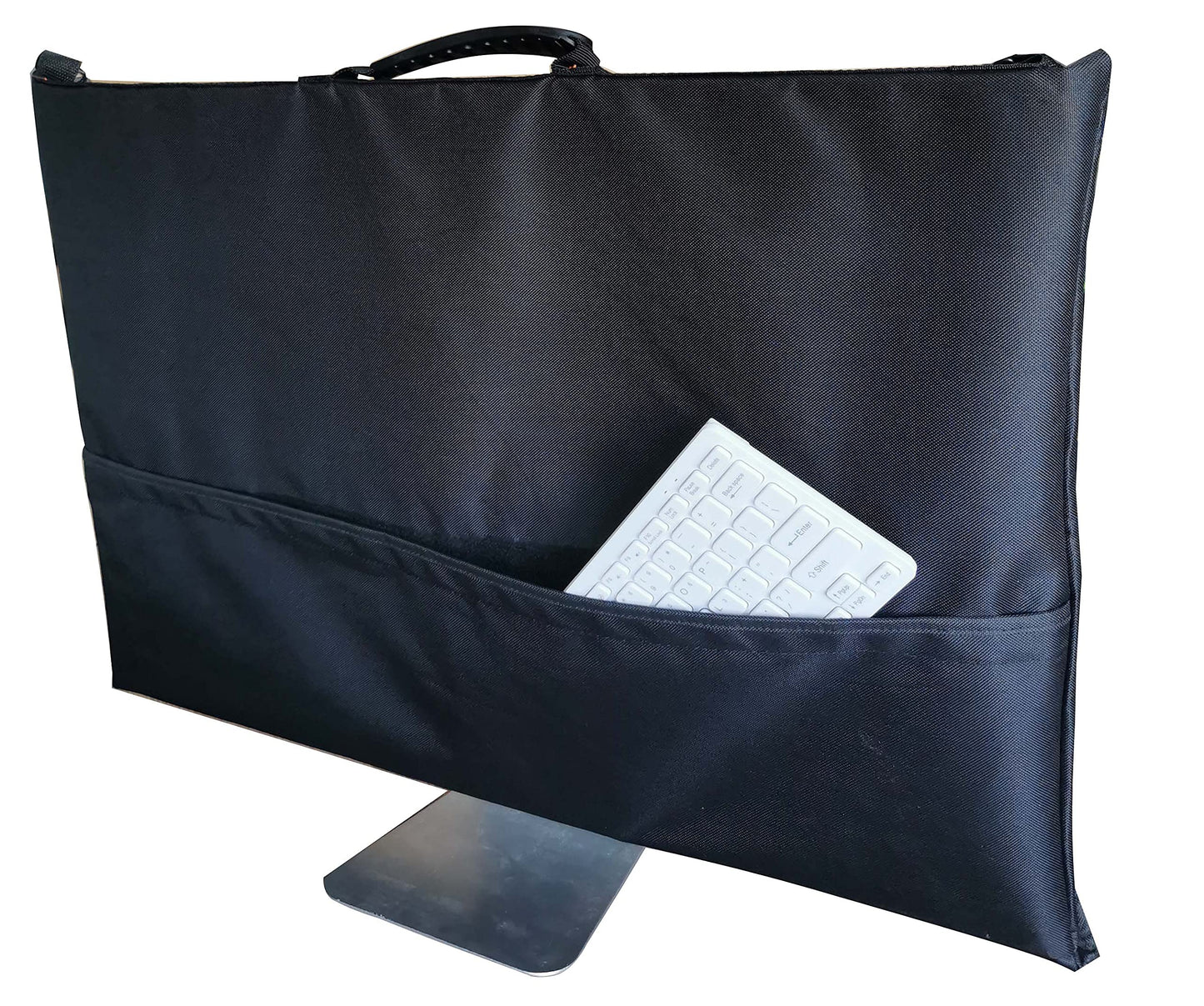 KUMPLE Travel Carrying Bag for Apple 21.5" iMac Desktop Computer, Protective Storage Case Monitor Dust Cover with Rubber Handle -Black