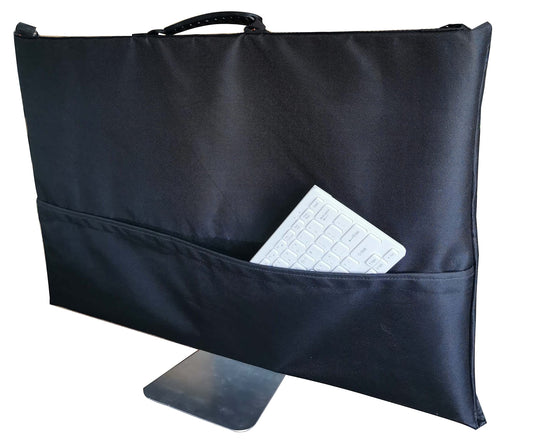 KUMPLE Travel Carrying Bag for Apple 21.5" iMac Desktop Computer, Protective Storage Case Monitor Dust Cover with Rubber Handle -Black