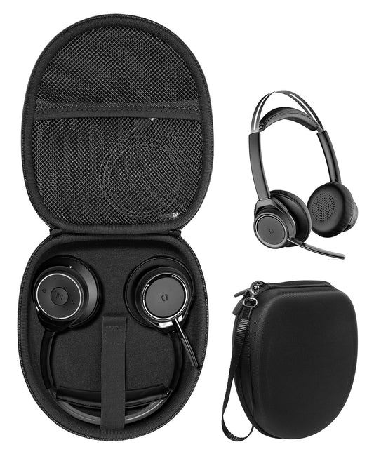 Alltravel Headset Case for Plantronics Voyager Focus UC, Blackwire 3210, C3210, 5210, 5220, 3220; Also for Jabra Evolve 65, 65UC, 40, 40 UC, 20 UC