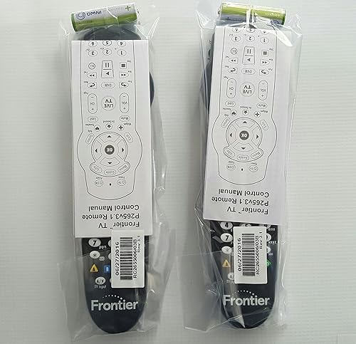 NEW! 2-PACK Verizon Frontier Model P265v1.1 Remote Controls for FIOS Set-Top Box & Many TV's