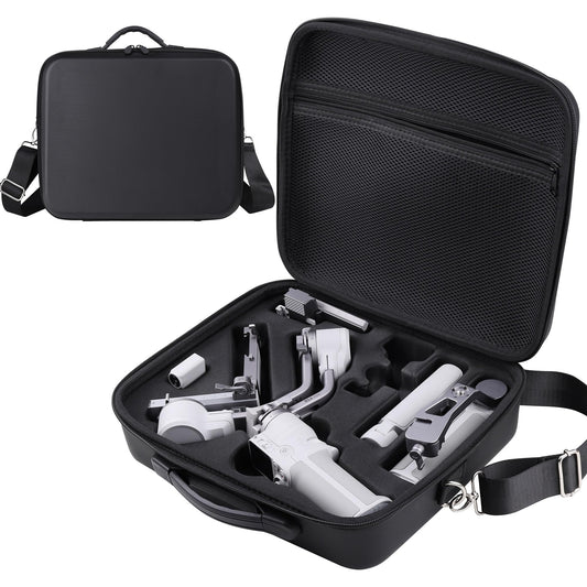PONYRC RS 4 Mini Carrying Case, Waterproof Portable PU leather Storage Shoulder Bag Travel Case for DJI RS 4 Mini Creator Combo Gimbal Lightweight