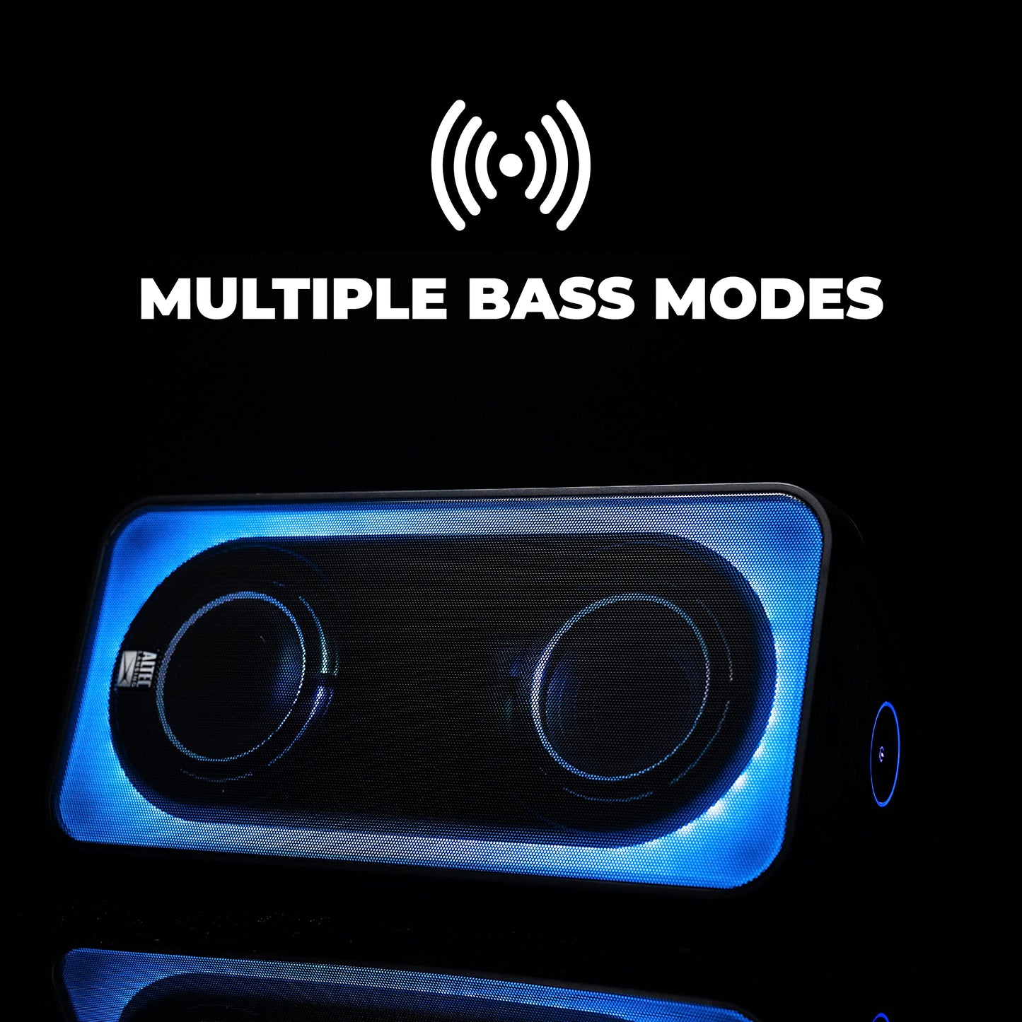 Altec Lansing Shockwave 200 Wireless Party Speaker 180W Bluetooth Speaker with a Long Lasting 12 Hour Battery, Multi LED Party Modes, Multiple bass