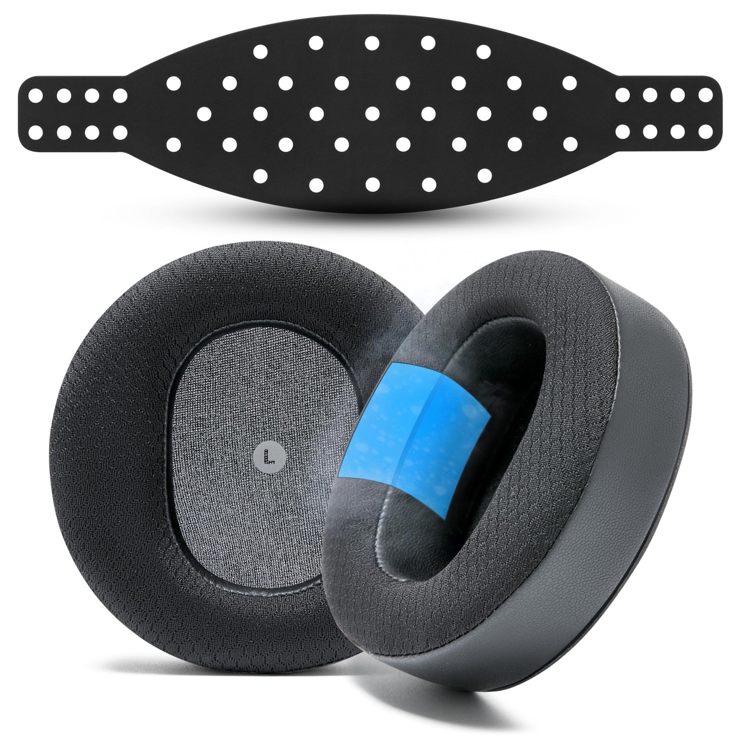 WC Mod Kit V2 for Maxwell Gen 1 - Cooling Gel Earpads + Extra Wide Silicone Headband Compatible with Audeze Maxwell Xbox & PS5 Gen 1 by Wicked