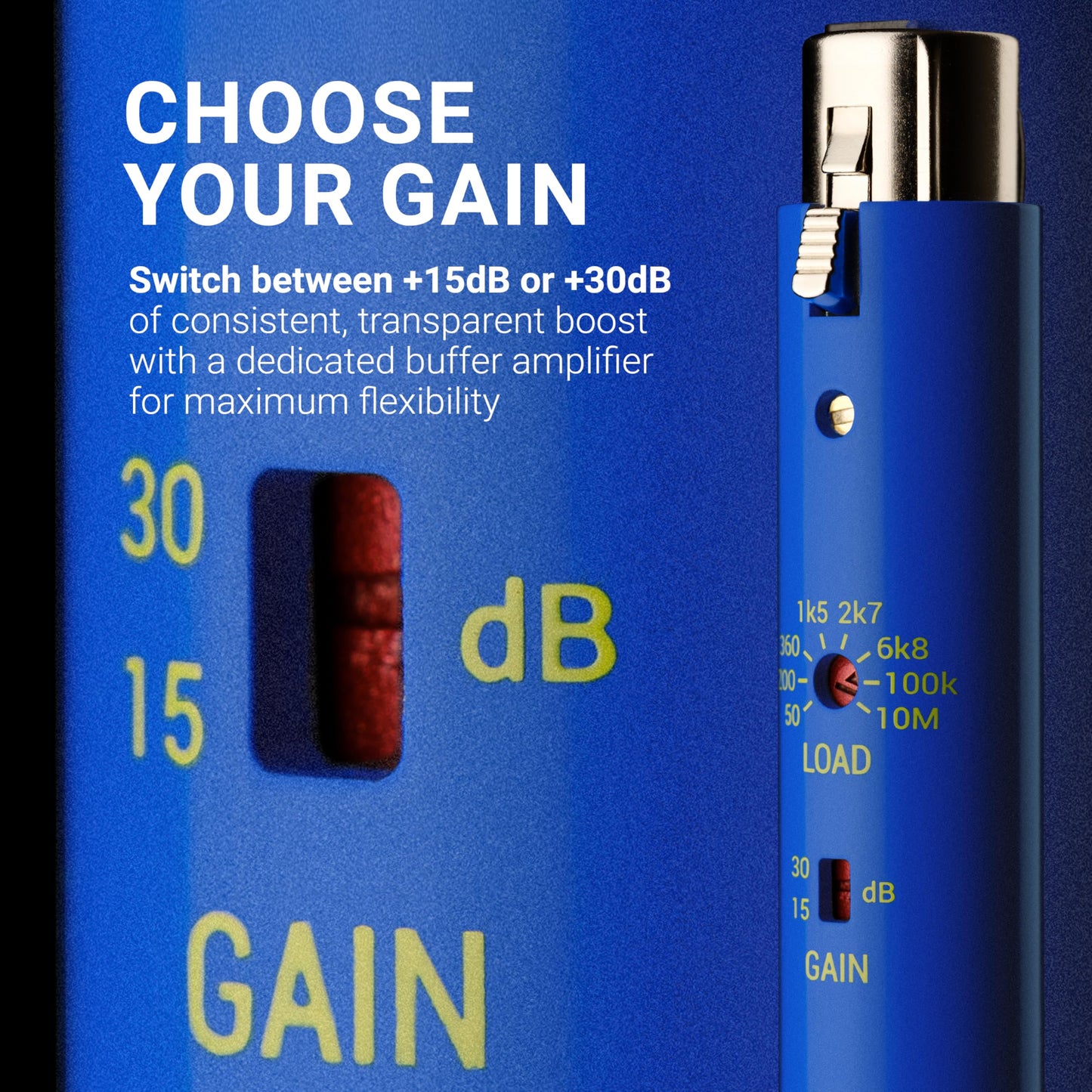 sE Electronics DM2 TNT Ultra-Slim Inline Microphone Preamp for Ribbon & Dynamic Microphones - Mic Preamp with 2 Gain Settings (+15dB or +30dB) & 8