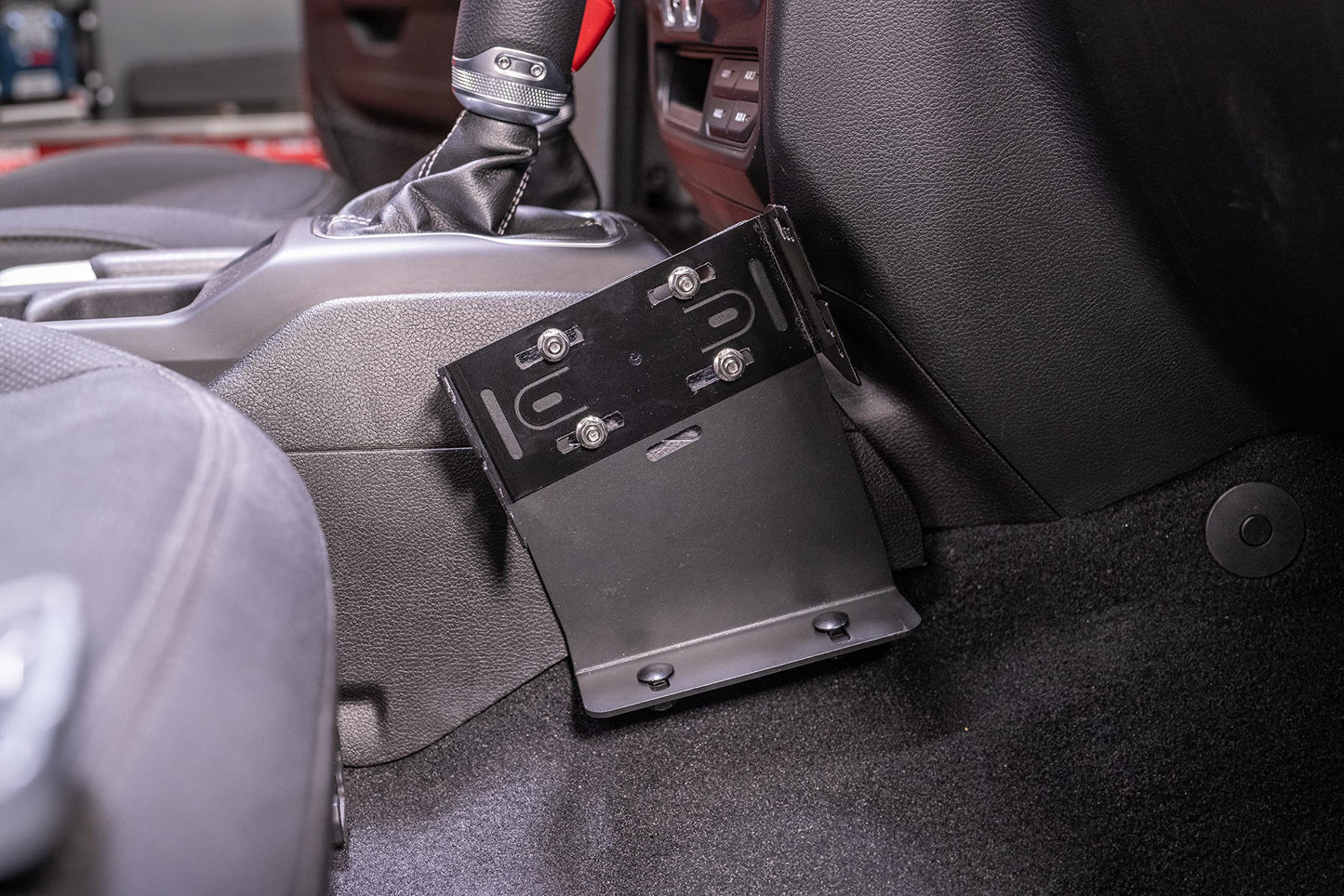 Rugged Ridge Race Radio Mount for Jeep Wrangler JL | Steel, Black | 13551.06 | Fits 2018-2025 Jeep Wrangler JL