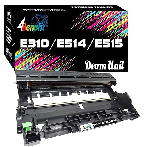 4Benefit (Drum, Set of 1) Compatible for Dell E310dw Drum Unit E310 E515 E514 Work for E310 E310dw E514dw E515dw E514 E515dn E515 Laser Printer