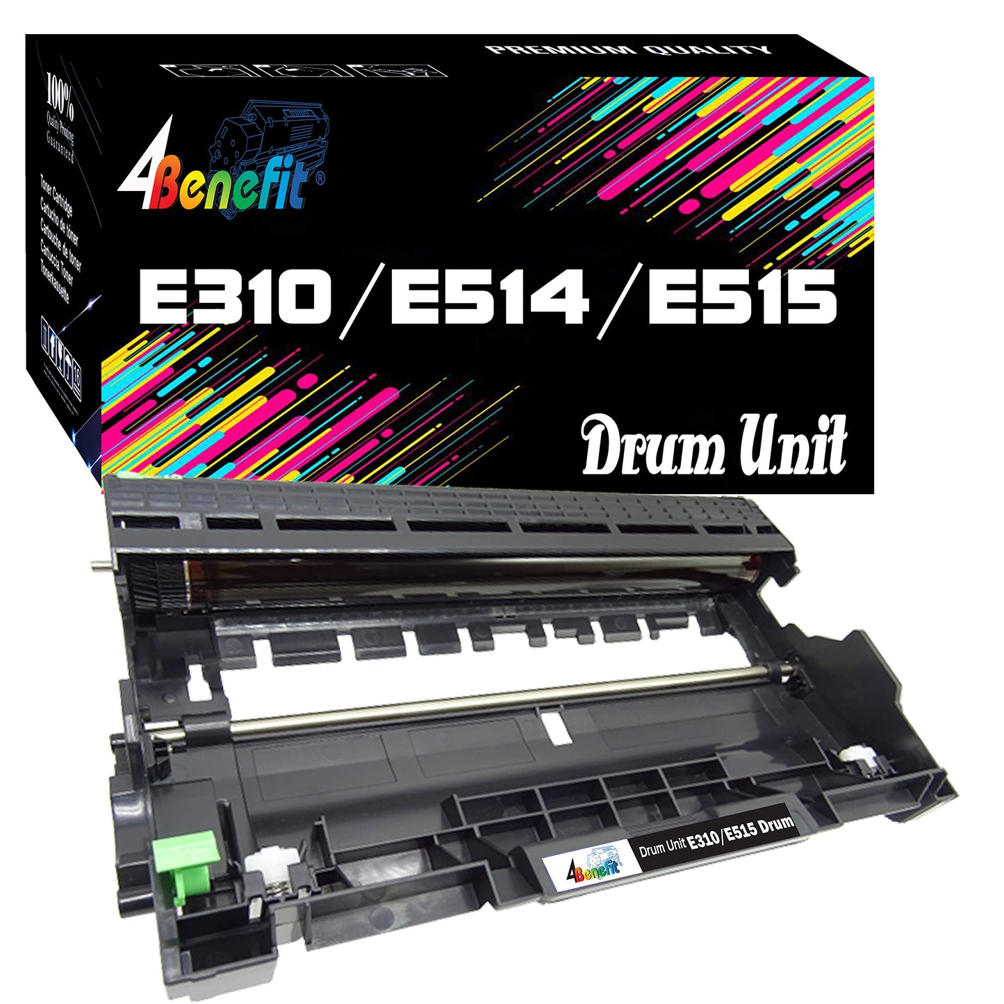 4Benefit (Drum, Set of 1) Compatible for Dell E310dw Drum Unit E310 E515 E514 Work for E310 E310dw E514dw E515dw E514 E515dn E515 Laser Printer
