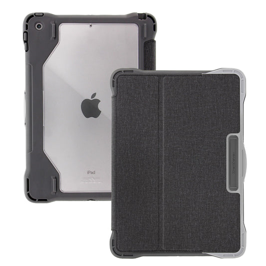 Brenthaven Edge Folio Rugged iPad Case w/Stand Fits ONLY Apple iPad 9th, 8th, and 7th Generation (10.2-inch) - Drop Tested Cover - Gray