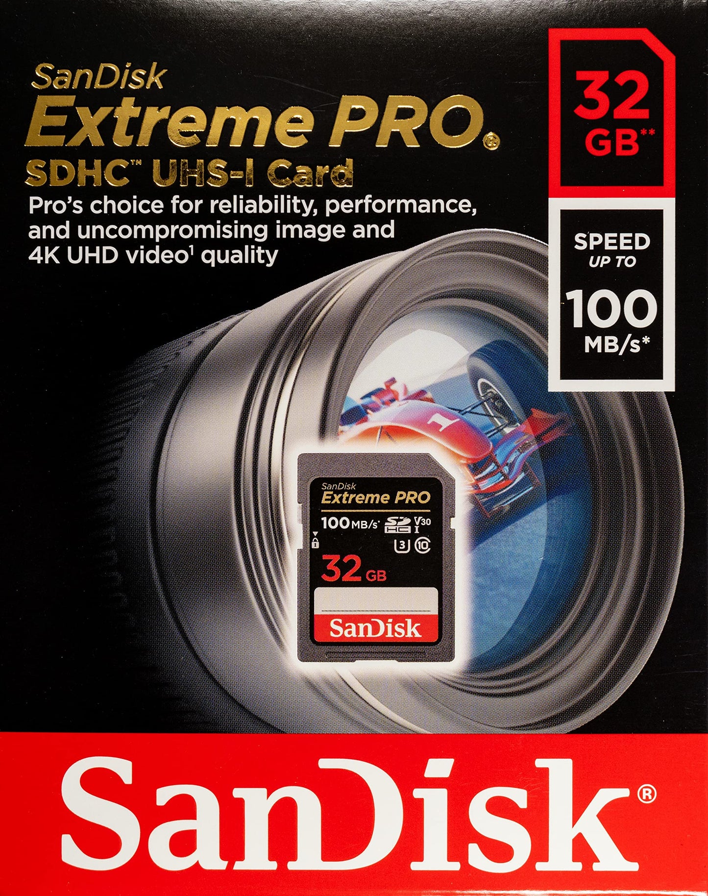 SanDisk 32GB Extreme Pro SDHC UHS-I Card Works with Fujifilm Mirrorless Camera X-H2 & X-H2S (SDSDXXO-032G-GN4IN) Class 10 U3 Bundle with (1)