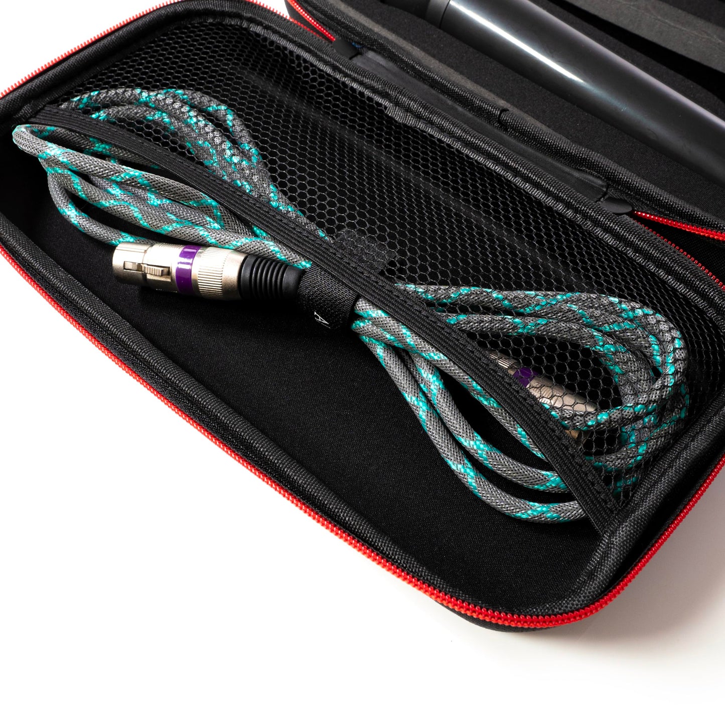 Fabricko Dual Wireless Microphone Travel Case, Hard EVA case, Protective, Shockproof, Waterproof for outdoor