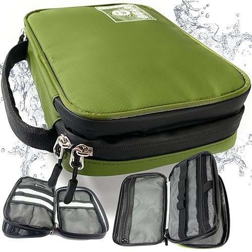 Enthusiast Gear Waterproof Electronics Organizer - Durable Travel Case for Cords, Chargers, and Gadgets - Compact, Lightweight, and Perfect for
