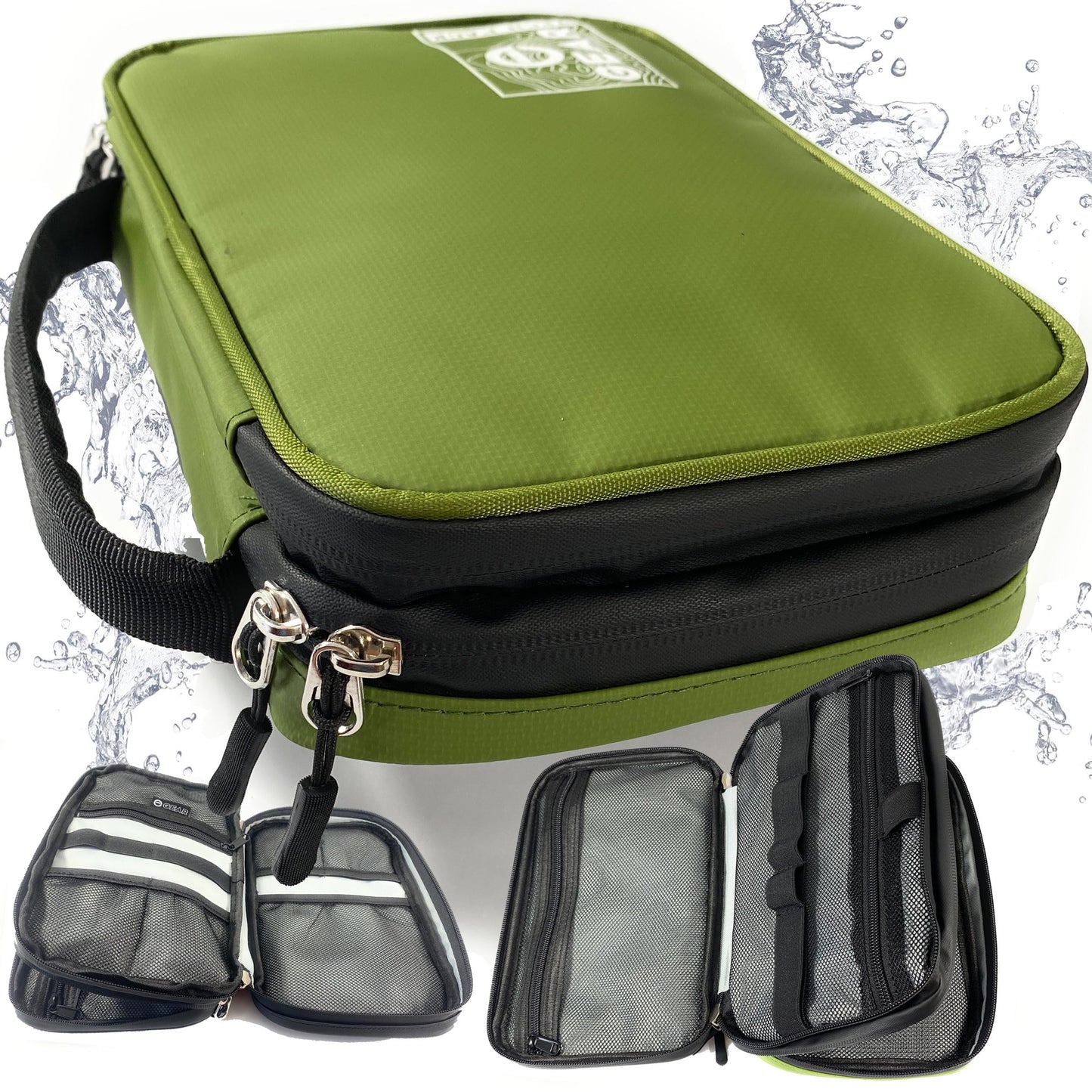 Enthusiast Gear Waterproof Electronics Organizer - Durable Travel Case for Cords, Chargers, and Gadgets - Compact, Lightweight, and Perfect for