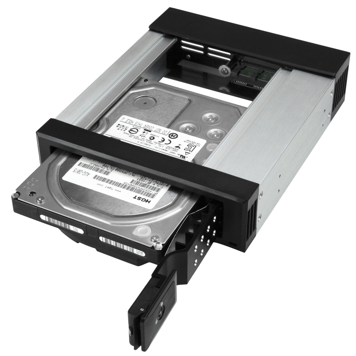 StarTech 3.5in to 5.25in SATA SAS Trayless Bay, Aluminum (HSB1SATSASBA)