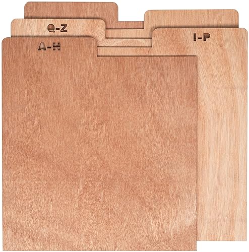 Crosley AC1045A-NA A-Z Wooden Crate Dividers (Set of 5), Natural