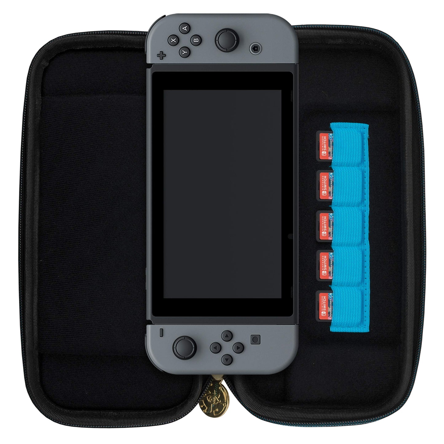 PDP Gaming Zelda Guardian Deluxe Slim Travel Case For Console, Up To 5 Games: Zelda - Nintendo Switch