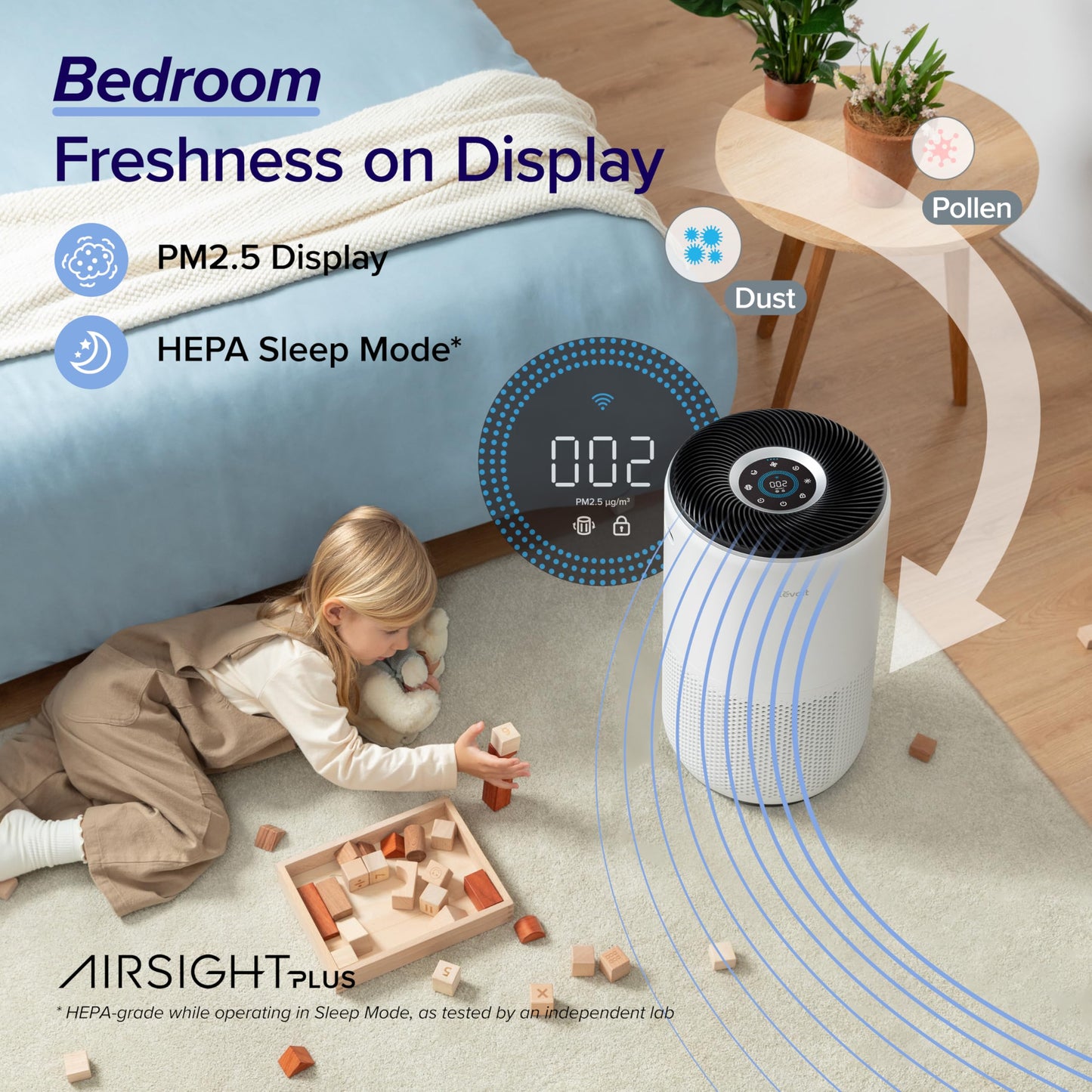 LEVOIT Smart Air Purifiers for Home Large Room Up to 1733 Ft² Core 400S-P