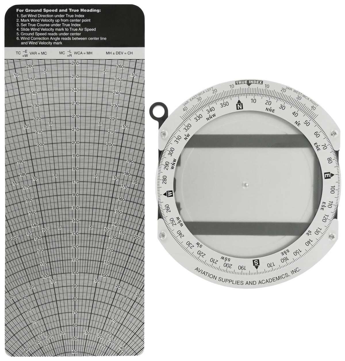 ASA Metal E6B Flight Computer - Professional Aviation Slide Rule, Durable Aluminum, FAA Test Approved, Precise Wind, Fuel & Navigation Calculations