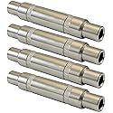 GLS Audio 1/4" Coupler Female TS Plug Jack Adapter - 1/4 inch to 1/4 inch Barrel Mono Full Metal - 4 Pack