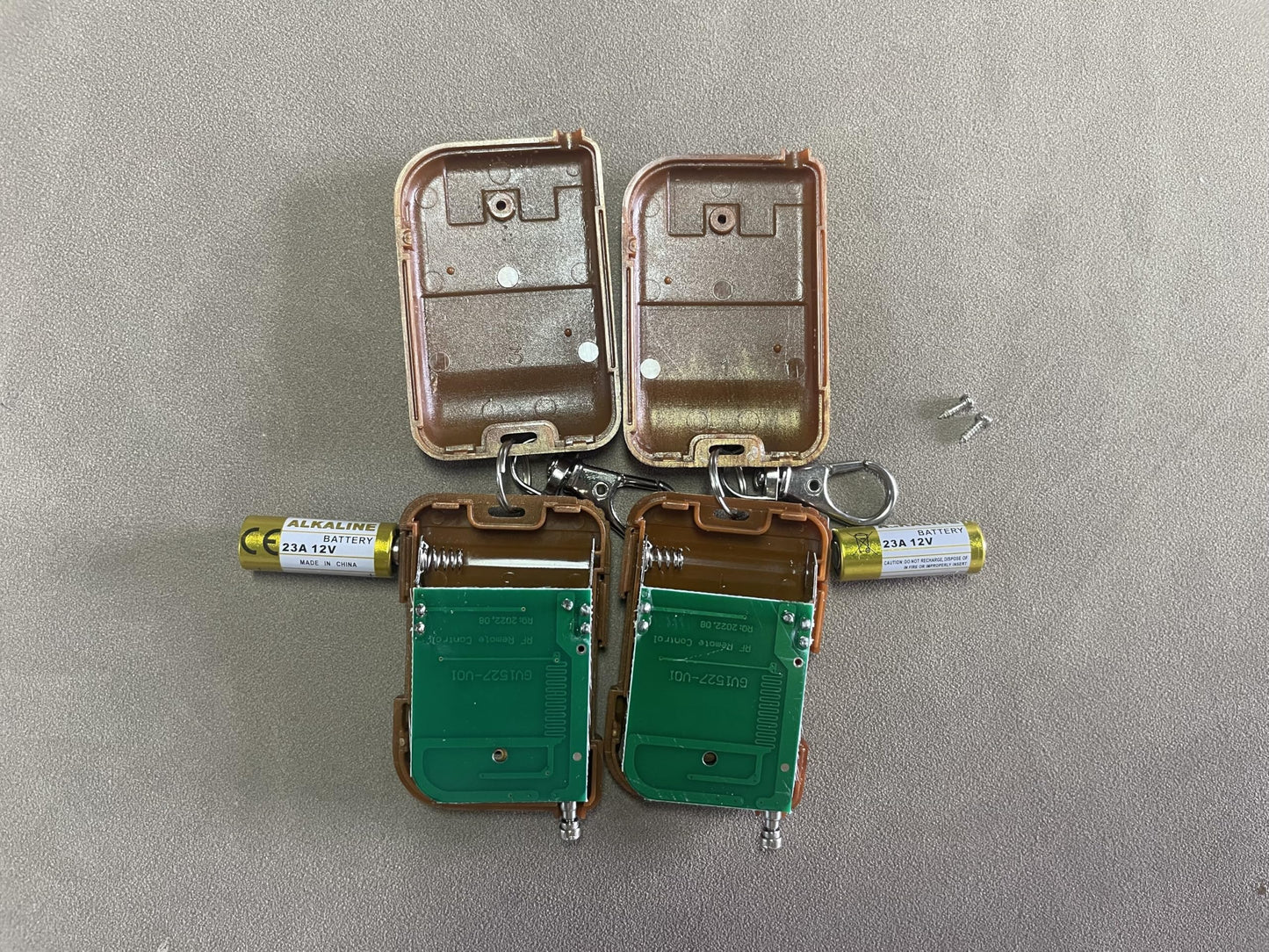 433MHZ RF Remote Controls DC 12V for Door Lock Access Control System 1 Receiver + 2 Transmitters