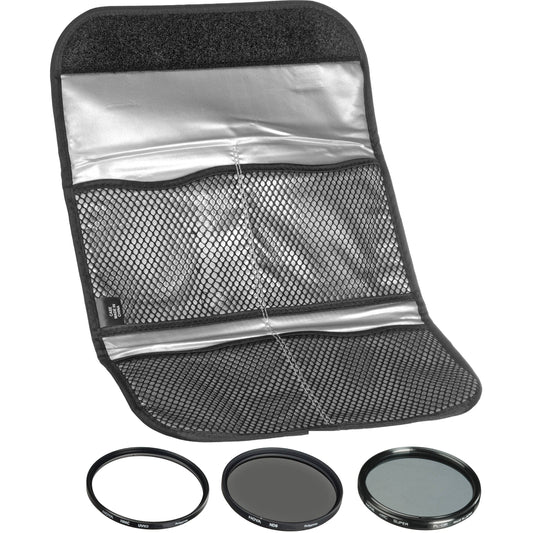 Hoya 43mm 3 Digital Slim Filter Set II (HMC UV/Circular Polarizer / ND8) with Pouch