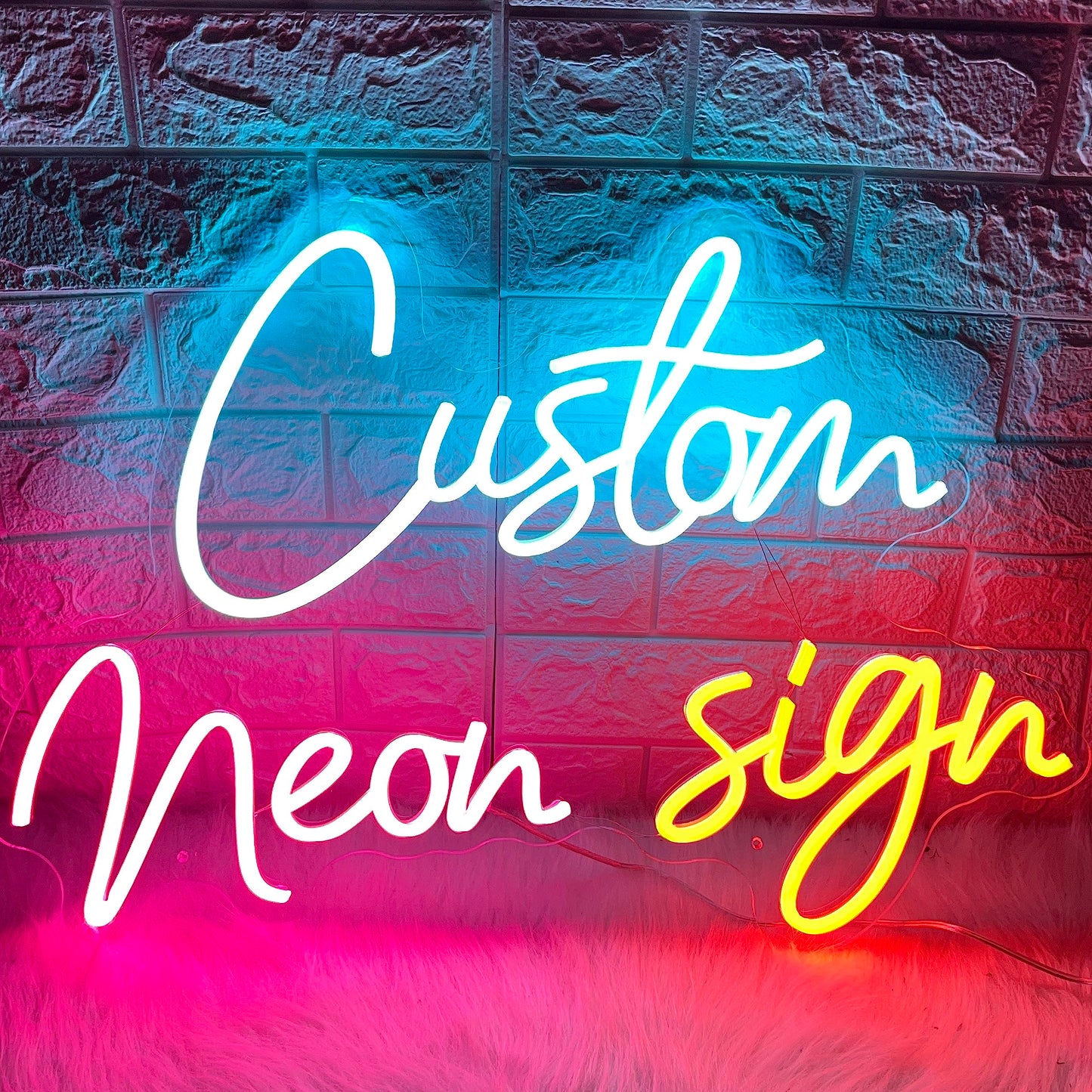 Brochao Custom Neon Signs, Personalized Name Sign LED Sign Custom for Wedding Birthday Party Light, Neon Sign Customizable for Wall Decor, Shop Office