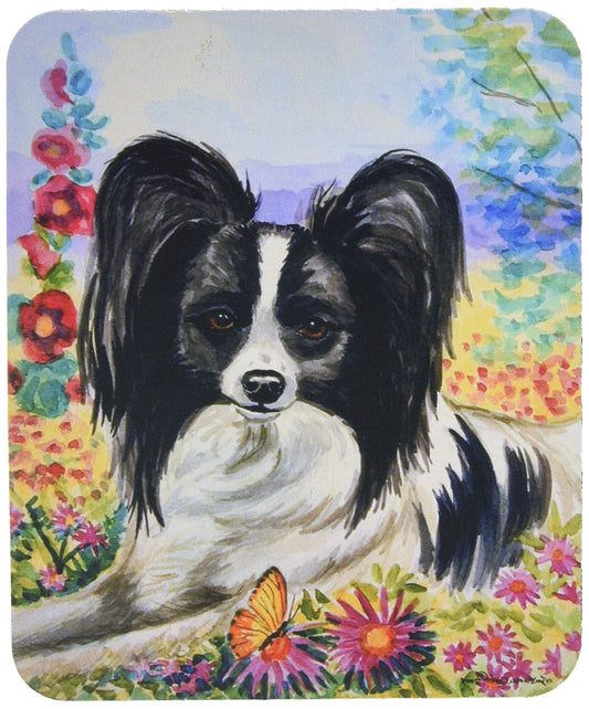 Caroline's Treasures 7273MP Papillon Mouse Pad, Hot Pad or Trivet for Home Office Gaming Working Computers Laptop Mouse Mat,Washable Large Mousepad