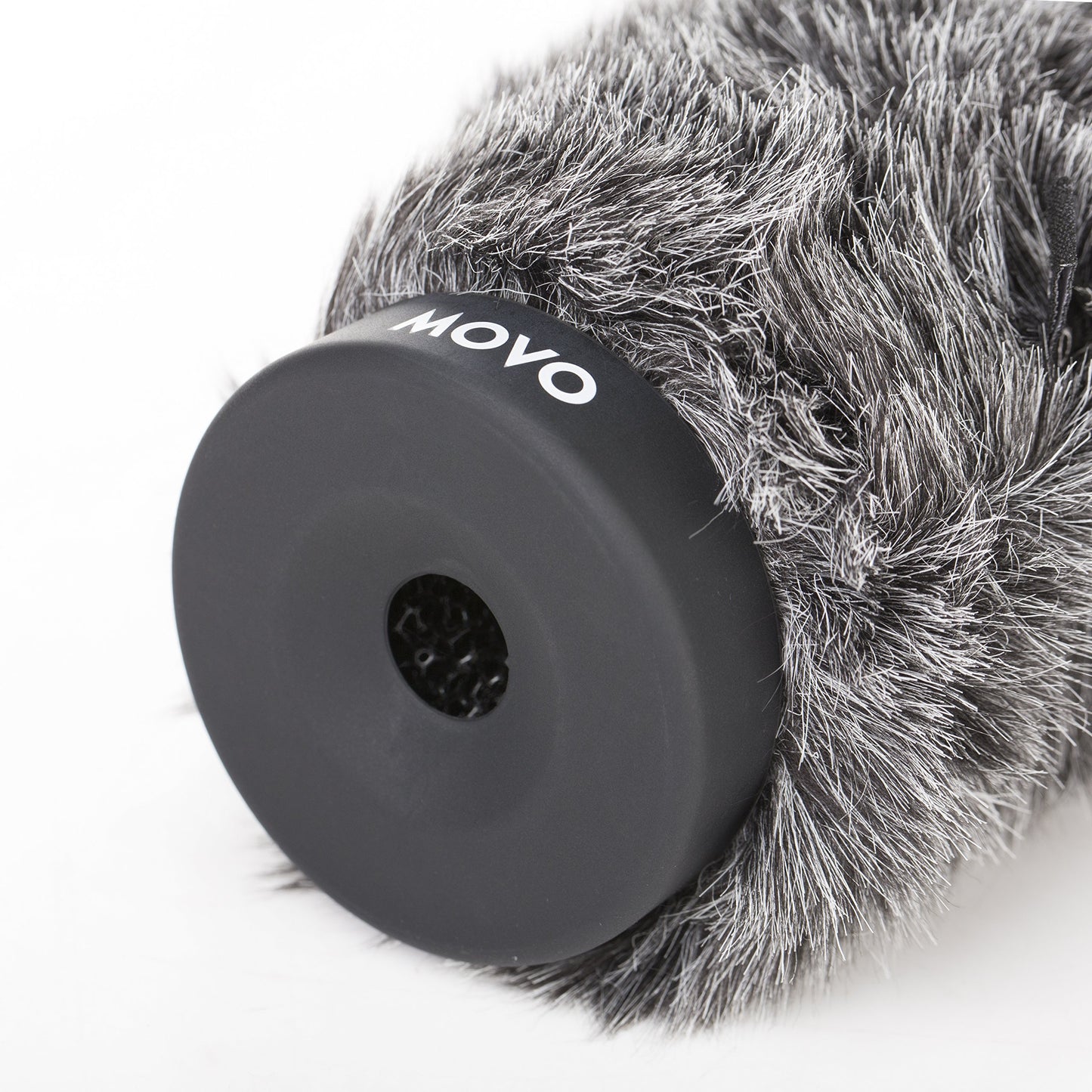 Movo WS-G200 Furry Rigid Windscreen for Microphones 18-23mm in Diameter and up to 8.6" (22cm) Long - Dark Gray