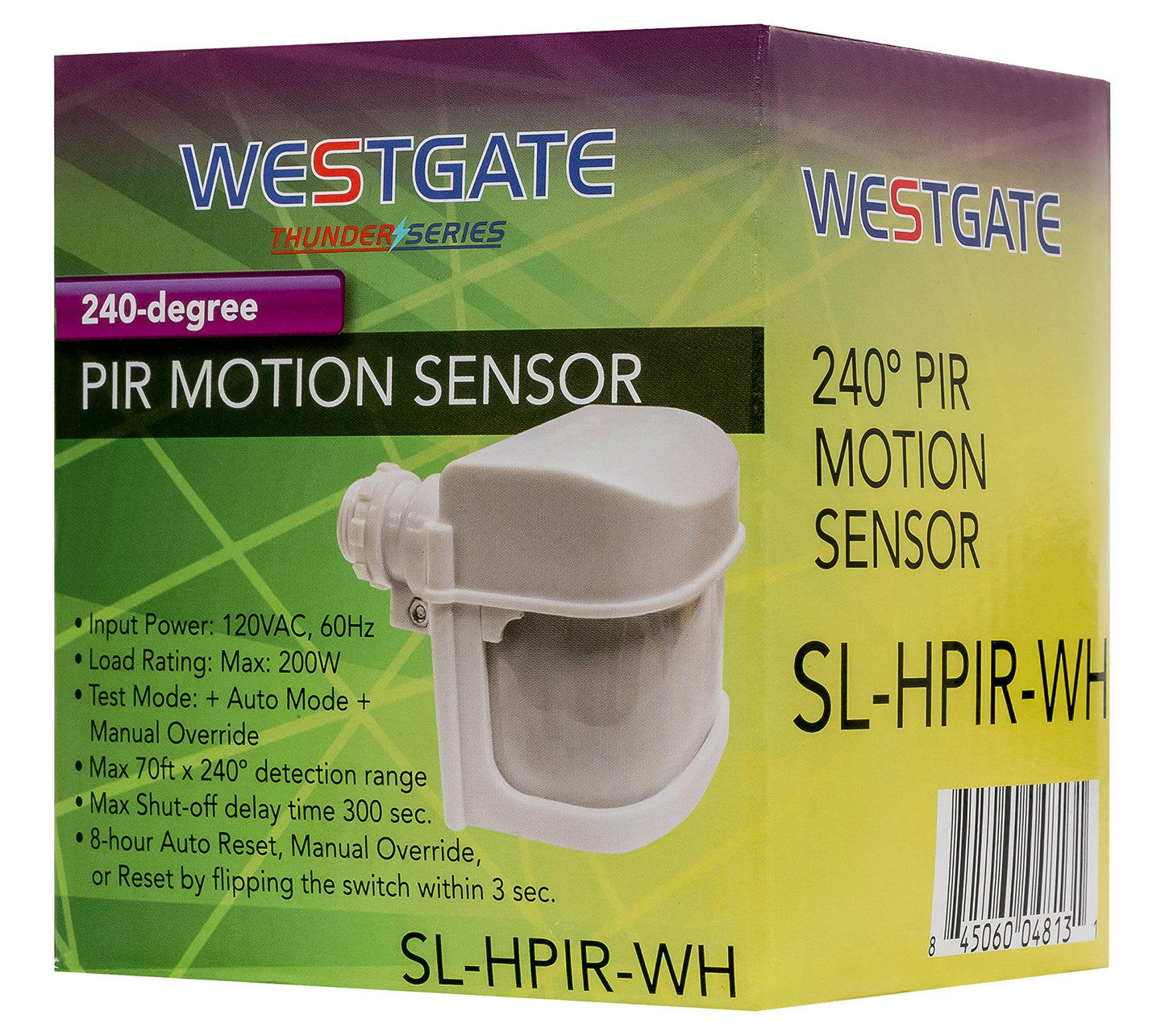 Westgate Lighting LED Outdoor Motion Sensors Accessories- Polycarbonate Construction- 1/2 NPT Threads