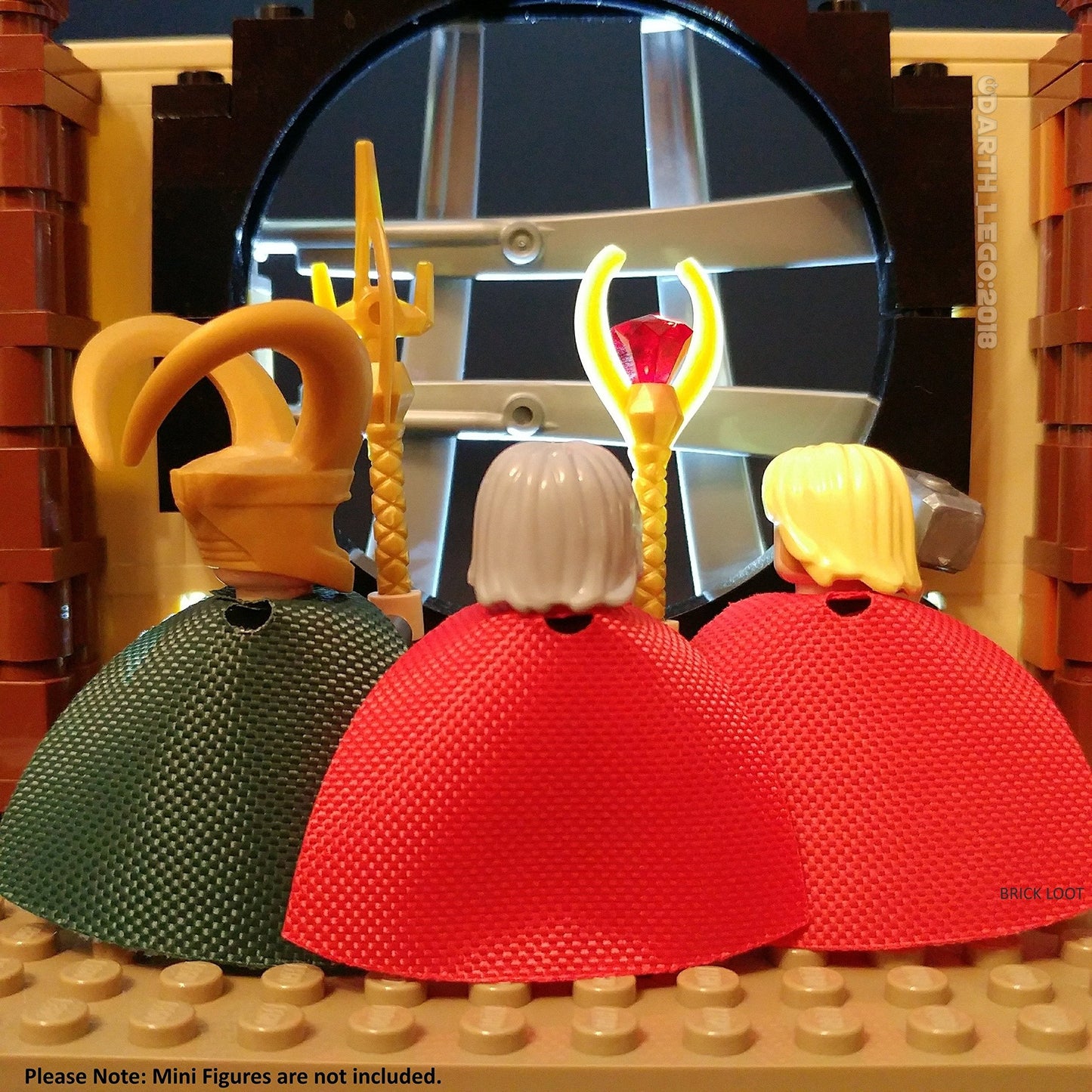 Brick Loot 35pc Superhero Capes Set – Mini Figure Accessories Compatible with Lego & Major Brands, Action Hero Toy Kit for Kids 6+