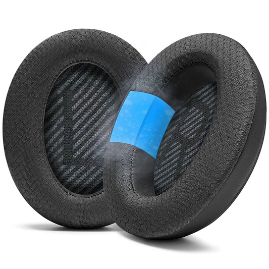 WC Freeze QC35 - Cooling Gel Ear Pads for Bose QC35 & QC35ii (QuietComfort 35) Headphones & More | Breathable Sports Fabric, Cooling Gel, Extra Thick