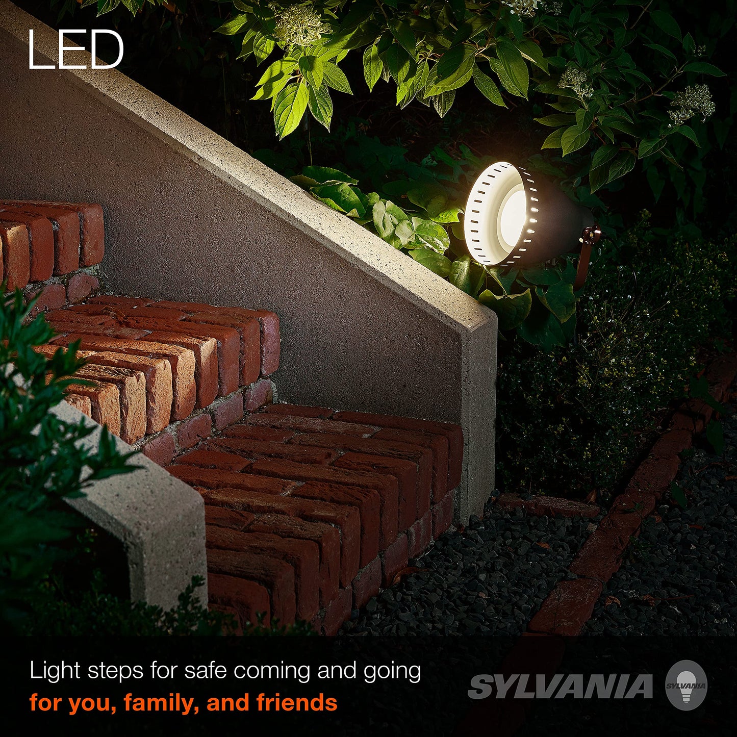 Sylvania PAR38 High Output Flood LED Light Bulb, 250W = 23W, Wet Rated, Universal Voltage, Non-Dimmable, Medum Base, 2650 Lumens, 3000K Neutral White