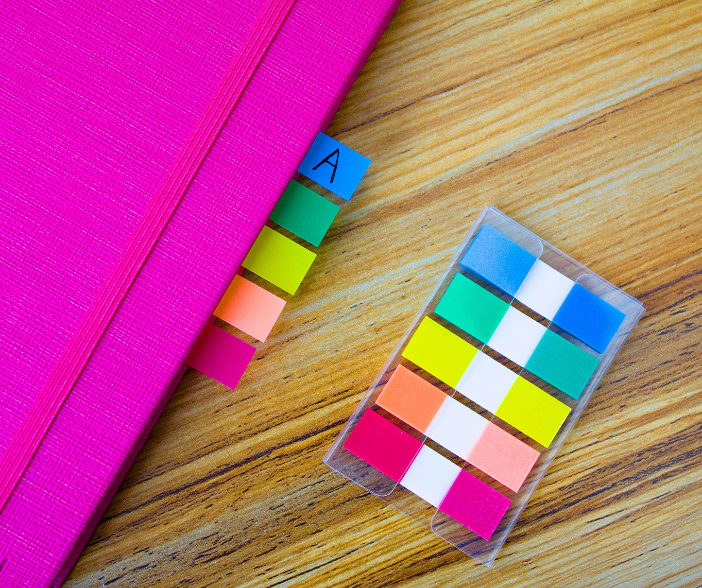 500 Pieces Tabs 2 Inch Sticky Index Tabs, Writable and Repositionable