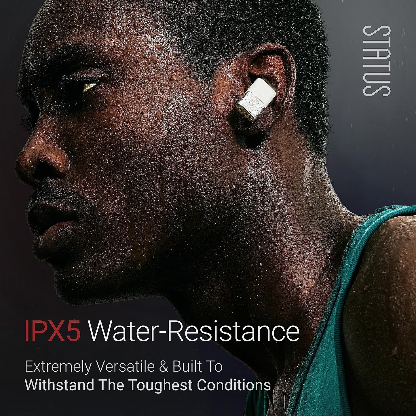 Status Audio Between 3ANC Bone Wireless Earbuds - Triple Driver - Active Noise Cancelling - 6X Microphones - Transparency Mode - 8H Playtime