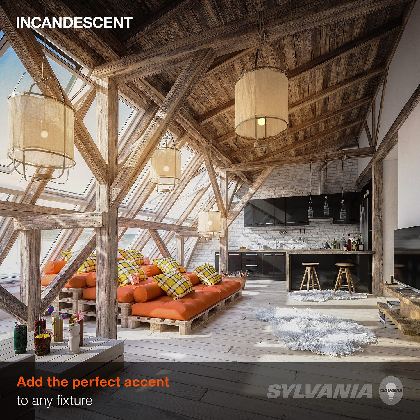 Sylvania Incandescent G25 E26 Globe 40 Watt Vanity Light Bulbs, 6 Pack