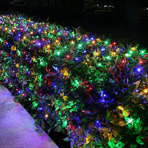 12ft x 5ft 360 LED Christmas Net Lights, 8 Modes Waterproof With Timer Low Voltage Connectable Mesh Lights for Trees, Bushes, Shurb, Garden, Outdoor