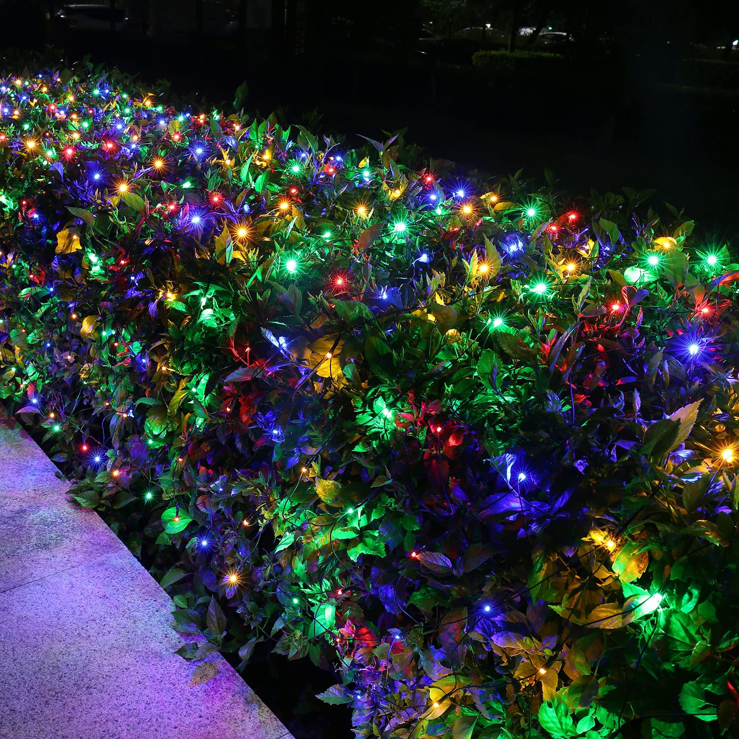 12ft x 5ft 360 LED Christmas Net Lights, 8 Modes Waterproof With Timer Low Voltage Connectable Mesh Lights for Trees, Bushes, Shurb, Garden, Outdoor