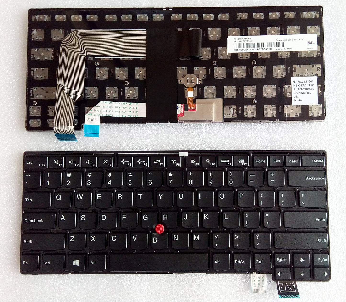 aGooDo US Layout Replacement Keyboard for Thinkpad T460S T470S 00PA452 00PA482 20F9 20FA 20HF 20HG 20JS 20JT SN20H42364