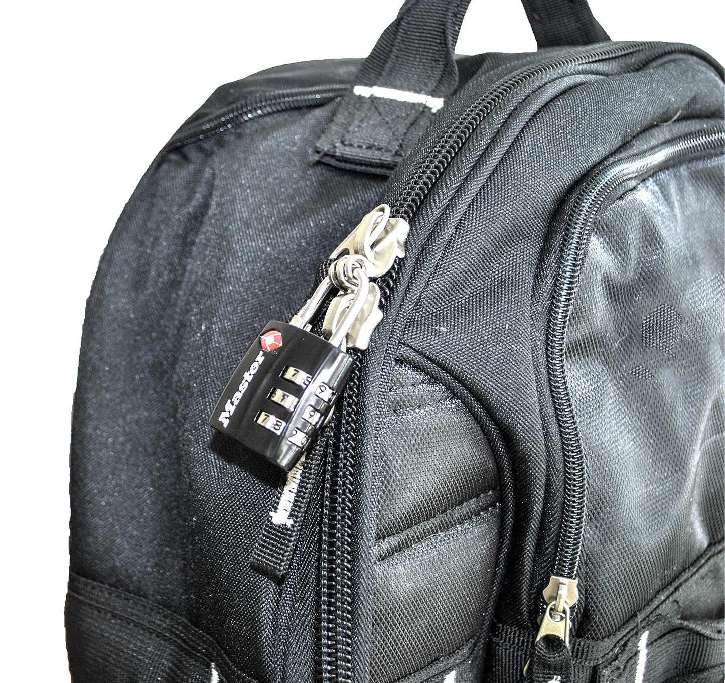 Master Lock TSA Approved Luggage Lock – Durable Wide Body Travel Padlock with Thin Steel Shackle for Suitcases & Backpacks (4680DBLK)