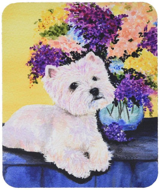 Caroline's Treasures SS8291MP "Westie Mouse Pad, Hot Pad or Trivet" for Home Office Gaming Working Computers Laptop Mouse Mat,Washable Large Mousepad